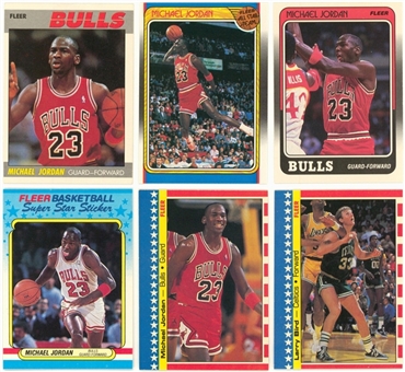 1987/88 and 1988/89 Fleer Basketball Complete Sets (2 Different) Plus Stickers Complete Sets (2 Different)